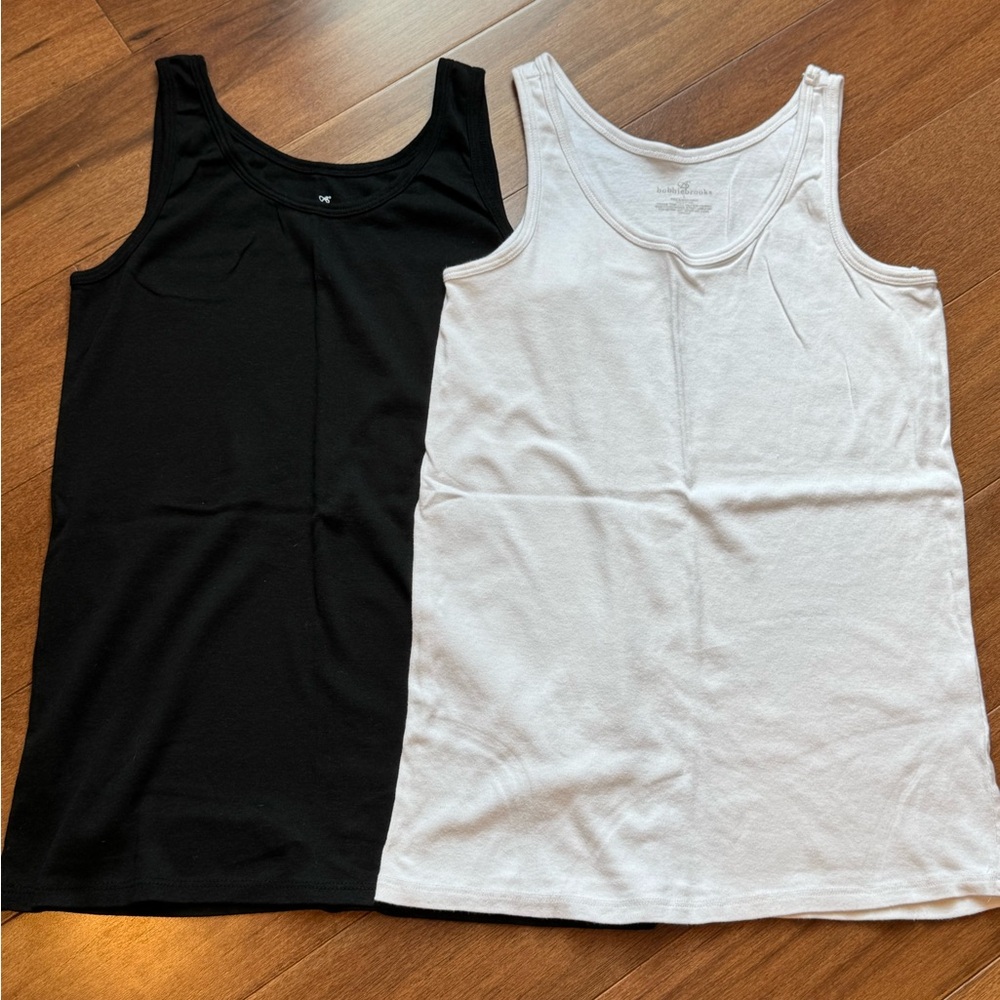 BOBBIE BROOKS Black and White Tank Tops